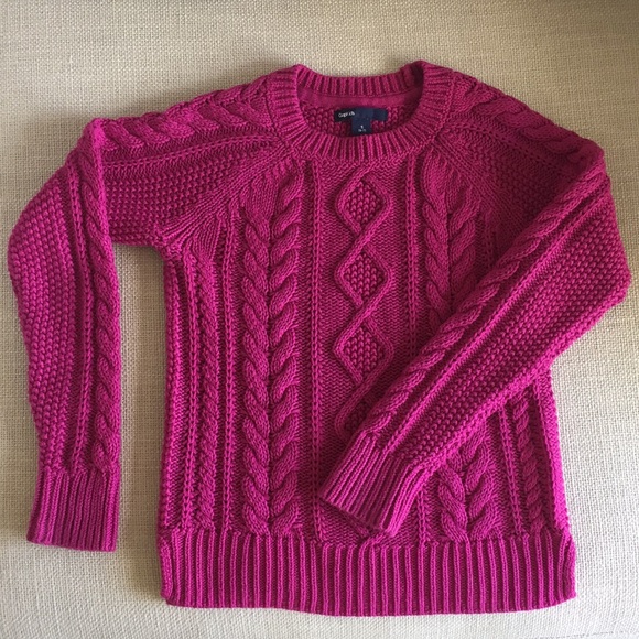 fuchsia sweater